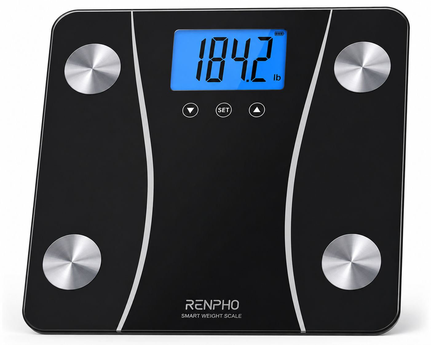 Digital body weight scale with a large display